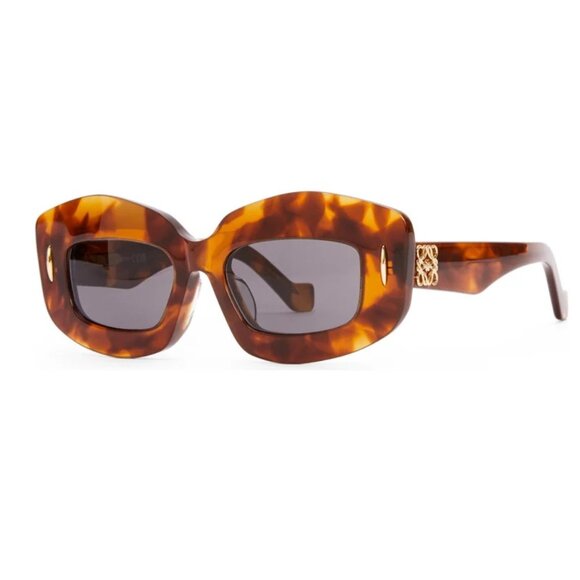 NEW LOEWE SUNGLASSES WOMEN HAVANA GRAY LW40114F 53A